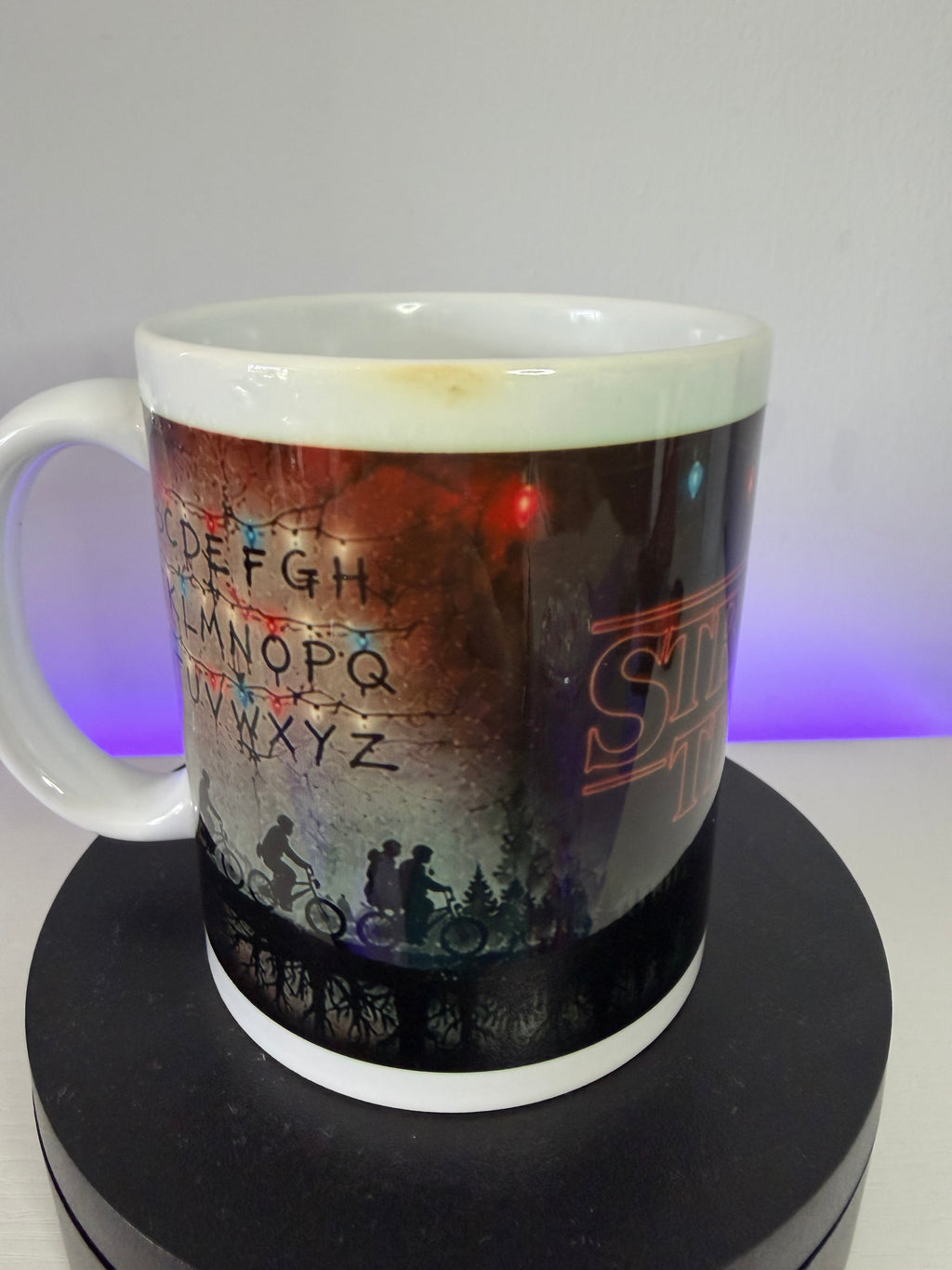 Stranger things sublimated mug damaged!