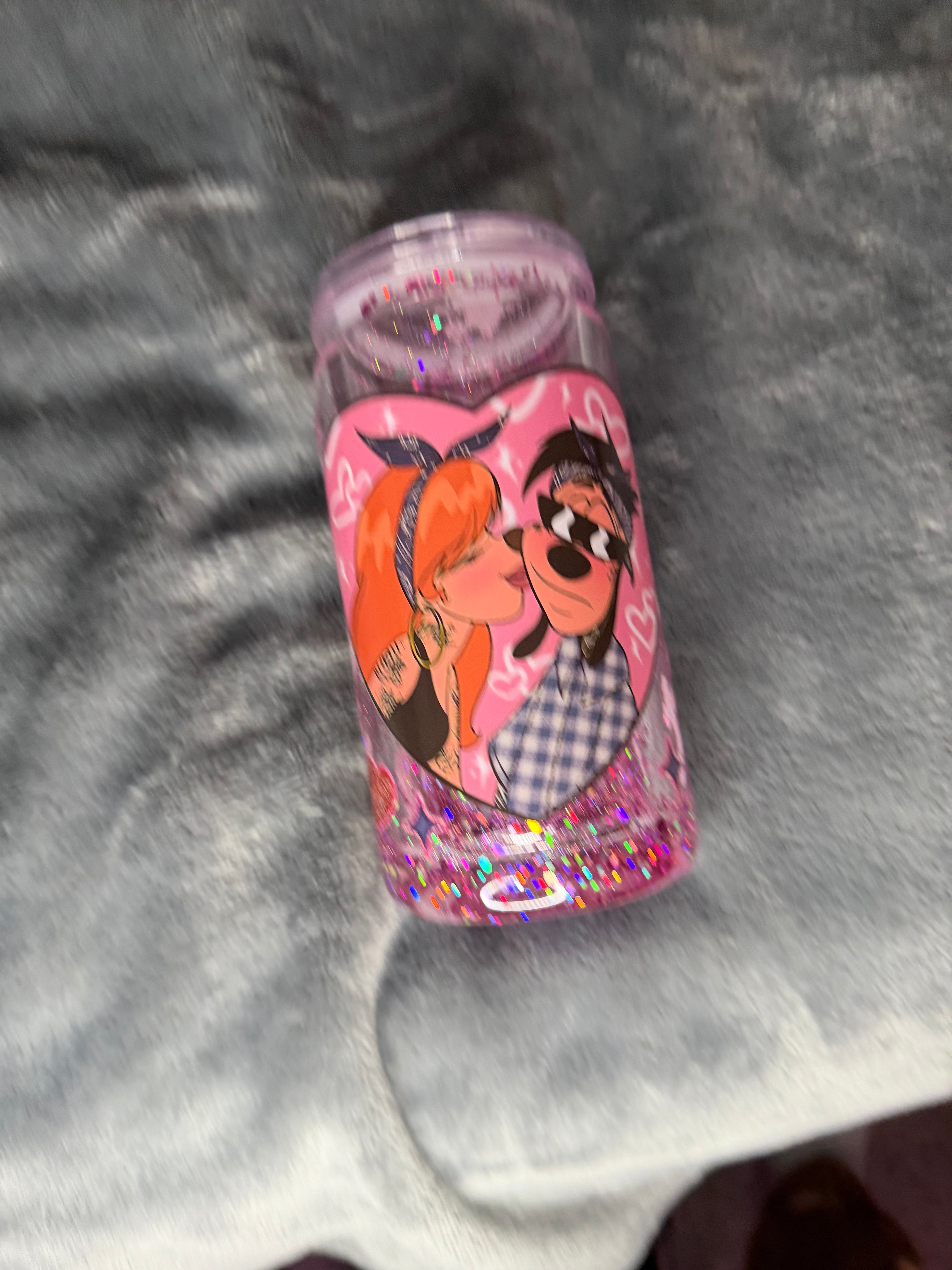 16oz snowglobe tumbler