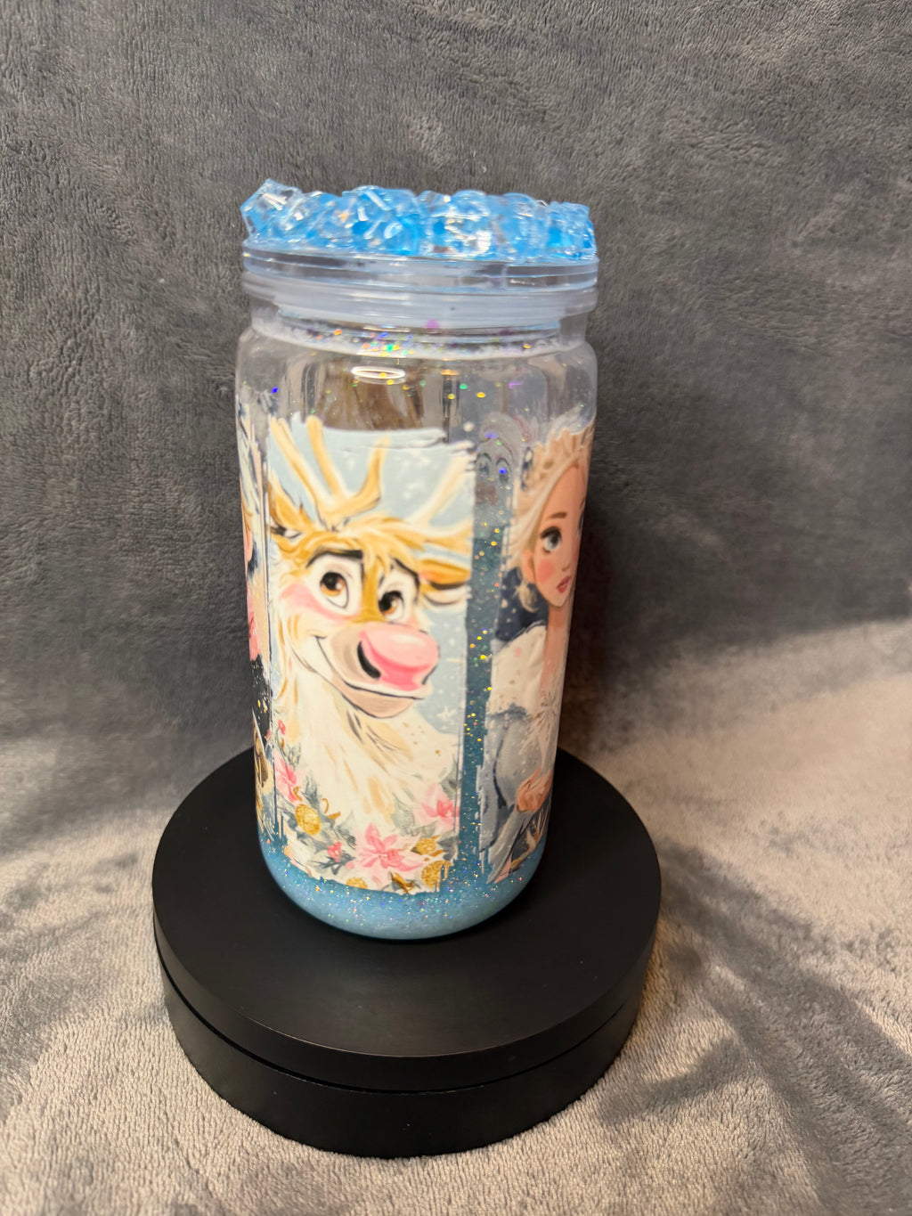 16oz frozen snowglobe tumbler