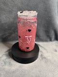 16oz bow snowglobe tumbler