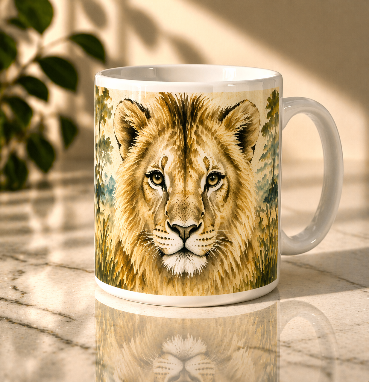 Lion mug