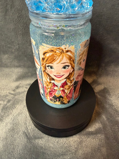 16oz frozen snowglobe tumbler