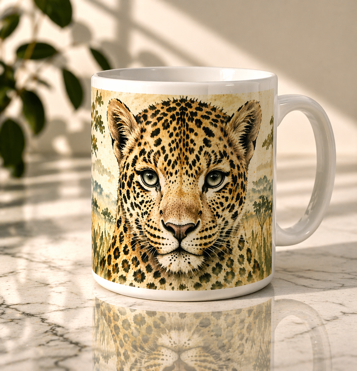 Cheetah mug