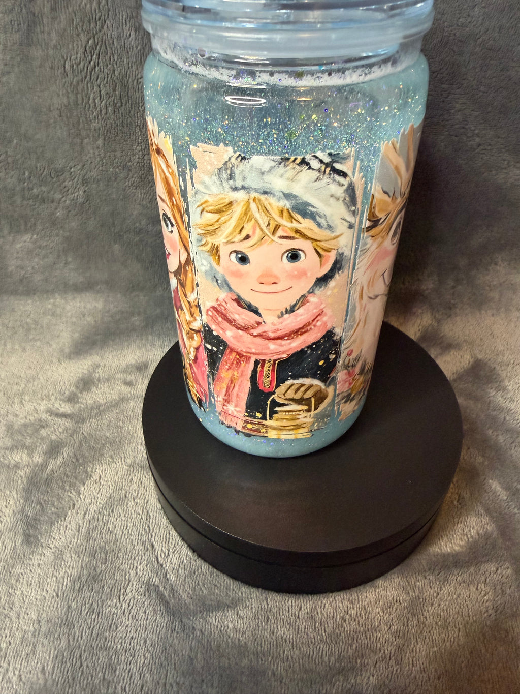 16oz frozen snowglobe tumbler