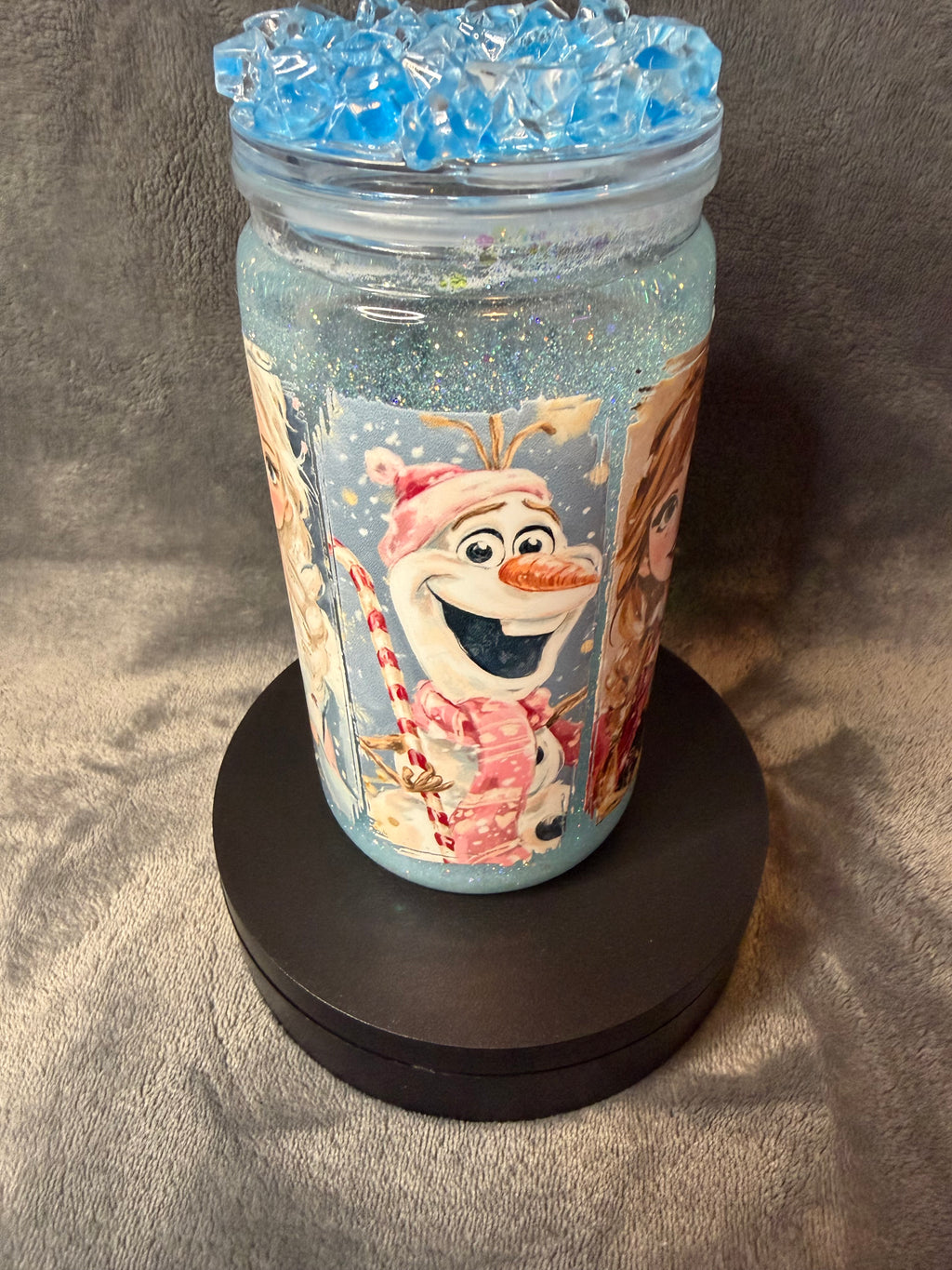 16oz frozen snowglobe tumbler
